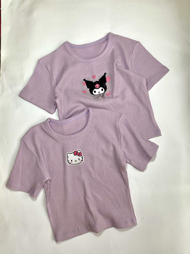 تیشرت کیتی و کرومی یاسی