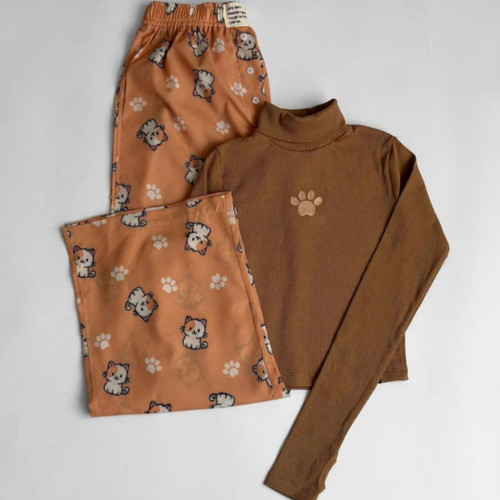 ست بلوز شلوار گربه پنجه