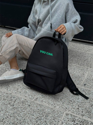 کوله بیسیک طرح you can مشکی