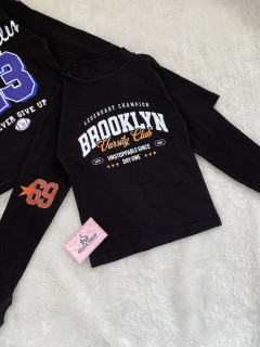 استین بلند مشکی brooklyn
